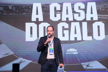 Sao Paulo (SP), Brezilya 05 / 09 / 2024 Ignacio Villaroel, Club Atletico River Plate başkan yardımcısı, panel yönetimi sırasında: Modern Futbol Stadyumlarının Tutku ve Yönetimi