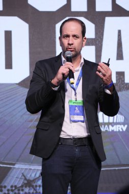 Sao Paulo (SP), Brezilya 05 / 09 / 2024 Ignacio Villaroel, Club Atletico River Plate başkan yardımcısı, panel yönetimi sırasında: Modern Futbol Stadyumlarının Tutku ve Yönetimi