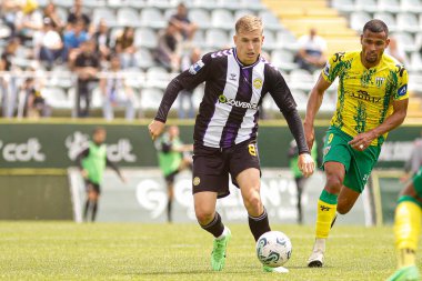 Tondela (PT), 12 / 05 / 2024 - Joao Cardoso Stadyumu 'nda düzenlenen LIGA PORTUGAL SABSEG' in 33. turu için geçerli olan CD Tondela x CD Nacional arasındaki maç sırasında CD Nacional 'den Daniloviç. 