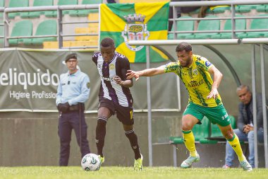 Tondela (PT), 12 / 05 / 2024 - Joao Cardoso Stadyumu 'nda düzenlenen LIGA PORTUGAL SABSEG' in 33. turu için geçerli olan CD Tondela x CD Nacional arasındaki maç sırasında CD Nacional 'den Witi oynatıcı. 