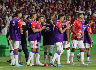 CURITIBA (PR), 05 / 11 / 2024 Liliu, Parana ile Apucarana arasında oynanan maçta 2024 İkinci Lig Parana Şampiyonası 'nın 2. turu için attığı golü kutladı. 