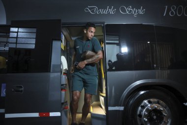 Sao Paulo (SP), Brezilya 05 / 13 / 2024 - Sao Paulo ile Fluminense arasındaki maçtan önce Fluminense otobüsünün varışı, Morumbis, Sao Paulo 'da (SP)