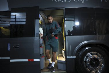 Sao Paulo (SP), Brezilya 05 / 13 / 2024 - Sao Paulo ile Fluminense arasındaki maçtan önce Fluminense otobüsünün varışı, Morumbis, Sao Paulo 'da (SP)