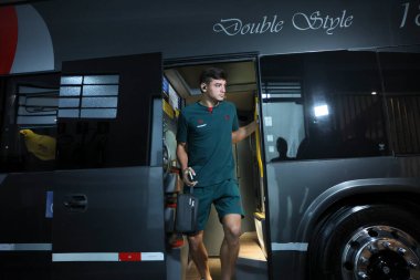 Sao Paulo (SP), Brezilya 05 / 13 / 2024 - Sao Paulo ile Fluminense arasındaki maçtan önce Fluminense otobüsünün varışı, Morumbis, Sao Paulo 'da (SP)