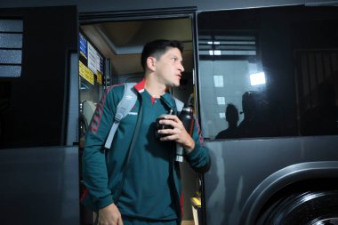 Sao Paulo (SP), Brezilya 05 / 13 / 2024 - Sao Paulo ile Fluminense arasındaki maçtan önce Fluminense otobüsünün varışı, Morumbis, Sao Paulo 'da (SP)