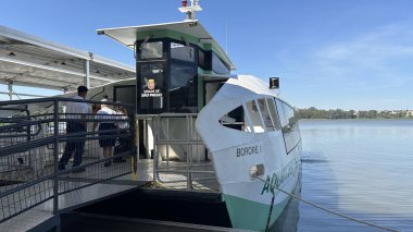 Sao Paulo (SP), 05 / 13 / 2024 - Sao Paulo eyaleti belediye başkanı Ricardo Nunes (MDB), Billings barajındaki su taşımacılığının açılış törenine katıldı..