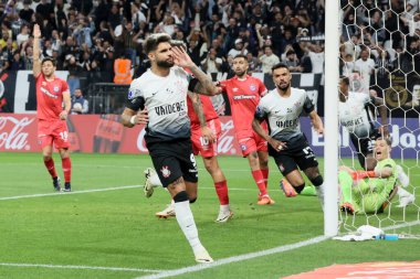 Sao Paulo (SP), 05 / 14 / 2024 FOOTBALL / SOUTH AMERİKAN / CORINTHIANS / ARGENTINOS / JUNIORS / SP Korintliler 'den Yuri Alberto Arjantinli Juniors' a karşı oynadığı maçta golünü kutluyor.