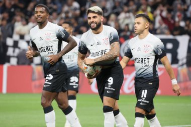 Sao Paulo (SP), 05 / 14 / 2024 FOOTBALL / SOUTH AMERİKAN / CORINTHIANS / ARGENTINOS / JUNIORS / SP Korintliler 'den Yuri Alberto Arjantinli Juniors' a karşı oynadığı maçta golünü kutluyor.