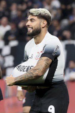 Sao Paulo (SP), 05 / 14 / 2024 FOOTBALL / SOUTH AMERİKAN / CORINTHIANS / ARGENTINOS / JUNIORS / SP Korintliler 'den Yuri Alberto Arjantinli Juniors' a karşı oynadığı maçta golünü kutluyor.