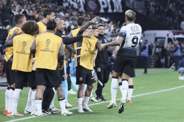 Sao Paulo (SP), 05 / 14 / 2024 FOOTBALL / SOUTH AMERİKAN / CORINTHIANS / ARGENTINOS / JUNIORS / SP Korintliler 'den Yuri Alberto Arjantinli Juniors' a karşı oynadığı maçta golünü kutluyor.