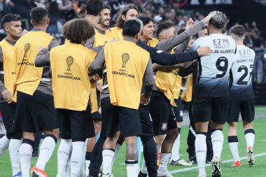 Sao Paulo (SP), 05 / 14 / 2024 FOOTBALL / SOUTH AMERİKAN / CORINTHIANS / ARGENTINOS / JUNIORS / SP Korintliler 'den Yuri Alberto Arjantinli Juniors' a karşı oynadığı maçta golünü kutluyor.