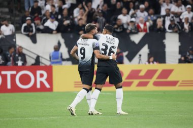 Sao Paulo (SP), 05 / 14 / 2024 FOOTBALL / SOUTH AMERİKAN / CORINTHIANS / ARGENTINOS / JUNIORS / SP Korintliler 'den Yuri Alberto Arjantinli Juniors' a karşı oynadığı maçta golünü kutluyor.