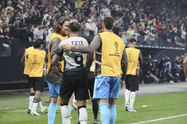 Sao Paulo (SP), 05 / 14 / 2024 Korintiyalı Yuri Alberto ikinci golünü attı ve Conmebol Sul-Americana 'da Corinthians ile Juniors arasında oynanan karşılaşmayı kutladı.