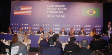 New York (ABD), 05 / 14 / 2024: Lide - İş Liderleri Grubu, bu Salı (14), Lide Brazil Yatırım Forumu, New York 'ta, ABD' de düzenlendi.