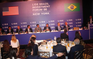 New York (ABD), 05 / 14 / 2024: Lide - İş Liderleri Grubu, bu Salı (14), Lide Brazil Yatırım Forumu, New York 'ta, ABD' de düzenlendi.