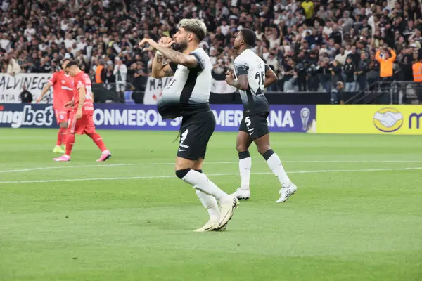 Sao Paulo (SP), 05 / 14 / 2024 FOOTBALL / SOUTH AMERİKAN / CORINTHIANS / ARGENTINOS / JUNIORS / SP Korintliler 'den Yuri Alberto Arjantinli Juniors' a karşı oynadığı maçta golünü kutluyor.