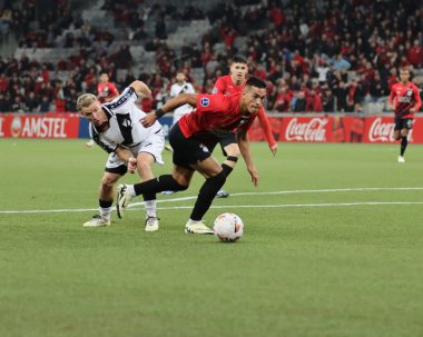 CURITIBA (PR), 15 / 05 / 2024 Bu çarşamba Curitiba kentindeki Ligga Arena 'da düzenlenen Copa Sudamericana' nın beşinci turu için geçerli olan Athletico-PR ile Tuna arasında oynanan maçta, 