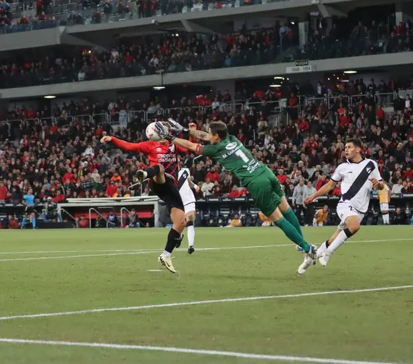 stock image CURITIBA (PR), 15/05/2024 Match between Athletico-PR against Danubio, valid for the fifth round of the Copa Sudamericana, held at the Ligga Arena, in the city of Curitiba , this Wednesday May 15, 2024. 