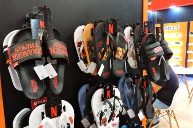 Sao Paulo (SP), Brezilya 05 / 21 / 2024 - Model ve sunucu Ana Hickmann, ilk defa Transamerica Expo 'daki Sao Paulo' da düzenlenen BFSHOW Fuarı 'na el çantaları ve ayakkabı sektöründe katıldı.