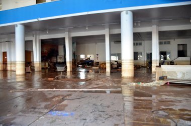 Porto Alegre (RS), Brazil 05/21/2024 Record of damage caused in the Historic Center, Floresta and Sao Geraldo region, this Tuesday (21). The day is a cleaning day for residents and shopkeepers clipart