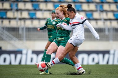 Santana de Parnaba (SP), 05 / 26 / 2024 - Paulista Kadınlar Futbol Şampiyonası 'nın ikinci turu için So Paulo ile Palmeiras arasındaki maç, Belediye Prefeito Gabriel Marques Stadyumu' nda yapıldı.