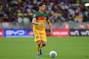 Rio de Janeiro (RJ), 05 / 26 / 2024 Jose Loreto Esperanca x Uniao, Dayanışma Futbol 2024 karşılaşmasında, Maracana 'da düzenlenen Rio Grande do Sul' daki yağmur mağdurları için para toplayan bir etkinlik. 