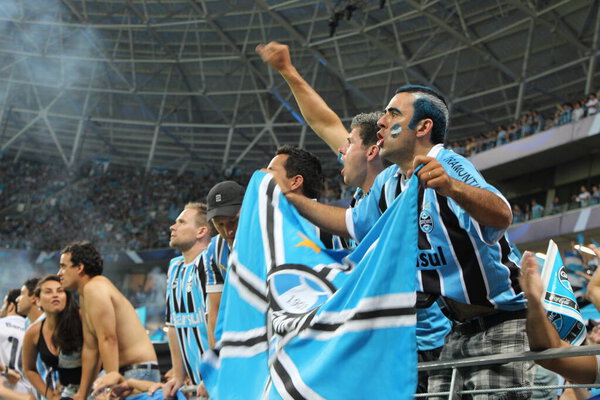 PORTO ALEGRE (RS), 05 / 26 / 2024 - Архивные изображения во время открытия футбольного стадиона Arena do Gremio, расположенного в районе Фаррапос, в городе Порту-Алегри, Риу-Гранди-ду-Сул. 