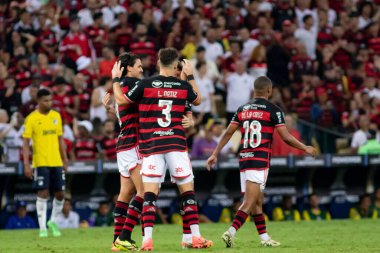Rio de Janeiro (RJ), 28 / 05 / 2024 ihale, grup aşamaları için geçerli olan Flamengo x Milonarios arasında oynanan karşılaşmada. Libertadores da America 2024, Mario Filho Stadyumu 'nda (Maracana)