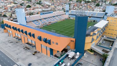 Barueri (SP), Brezilya 05 / 28 / 2024 Internacional Team 'in (BRA) Rio Grande do Sul' da meydana gelen sel felaketinden sonra ilk maçına çıktığı stadyum görüntüsü