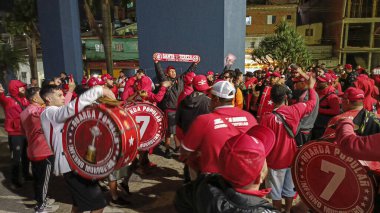 Barueri (SP), Brezilya 05 / 28 / 2024 Internacional (BRA) ile Güney Amerika Şampiyonası 6. turu için geçerli olan Belgrano (ARG) arasındaki maçtan önce