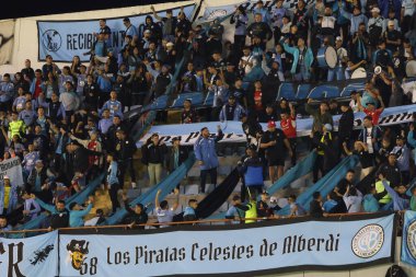 BARUERI (SP), Brezilya 05 / 28 / 2024 Belgrano taraftarları, bu Salı günü Arena Barueri 'de düzenlenen Güney Amerika Şampiyonası' nın 6. turu için geçerli olan Internacional ve Belgrano arasında oynanan karşılaşmada. 