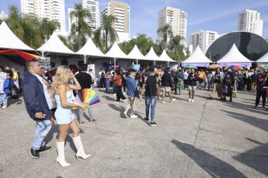 Sao Paulo (SP), Brezilya 05 / 30 / 2024 The 23. LGBT + Çeşitlilik Kültür Fuarı, ParadaSP - Sao Paulo LGBT Onur Yürüyüşü Derneği tarafından düzenlendi.