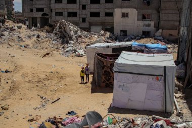 Gazze 'de Günlük Yaşam. 31 Mayıs 2024, Gazze, Filistin: Rafah, Gazze 'deki yerlerinden edilen insanların ölümcül hedeflerinin ardından Filistinlilerin günlük yaşamı