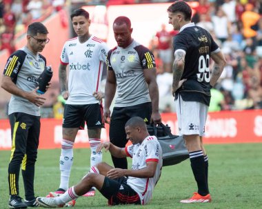Rio de Janeiro (RJ), 02 / 06 / 2024 - BRASILEIRO / VASCO / FLAMENGO / RJ - Brezilyalı gazeteci Mario Filho stadyumunda düzenlenen A 2024 serisinin 13. turu için geçerli olan Vasco ile Flamengo arasında oynanan karşılaşmada,)