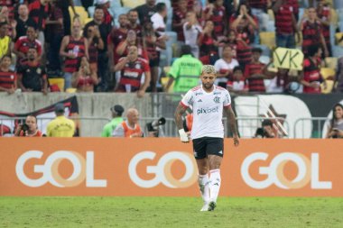 Rio de Janeiro (RJ), 02 / 06 / 2024 - BRASILEIRO / VASCO / FLAMENGO / RJ - Oyuncu Gabigol, A 2024 Brezilya serisinin 13. turu için geçerli olan Vasco ve Flamengo arasında oynanan karşılaşmada golünü kutluyor 
