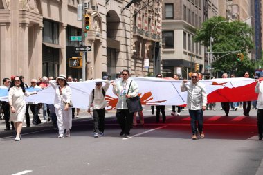 New York 'taki 126. Filipin Bağımsızlık Günü Geçidi' nin 34. Yıllık Kutlaması. 2 Haziran 2024, New York, ABD: 126. Filipin Bağımsızlık Yıldönümünün 34. Geleneksel Kutlaması, Madison Bulvarı boyunca canlı bir geçit töreni