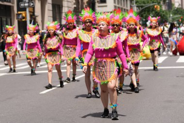 New York 'taki 126. Filipin Bağımsızlık Günü Geçidi' nin 34. Yıllık Kutlaması. 2 Haziran 2024, New York, ABD: 126. Filipin Bağımsızlık Yıldönümünün 34. Geleneksel Kutlaması, Madison Bulvarı boyunca canlı bir geçit töreni