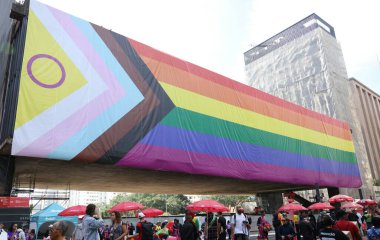 Sao Paulo (SP), Brezilya 06 / 02 / 2024 The 28. Sao Paulo LGBT + Pride Parade, bu Pazar, 2 Haziran 2024. 