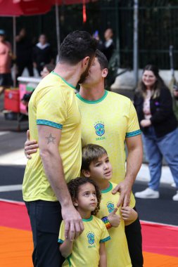 Sao Paulo (SP), Brezilya 06 / 02 / 2024 The 28. Sao Paulo LGBT + Pride Parade, bu Pazar, 2 Haziran 2024. 
