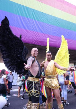 Sao Paulo (SP), Brezilya 06 / 02 / 2024 The 28. Sao Paulo LGBT + Pride Parade, bu Pazar, 2 Haziran 2024. 