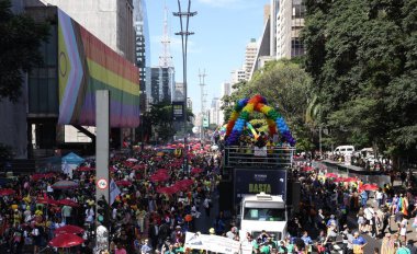 Sao Paulo (SP), 06 / 02 / 2024 - SP / LGBT + PARADE - 28. Sao Paulo LGBT + Onur Yürüyüşü, bu Pazar, 2 Haziran 2024.