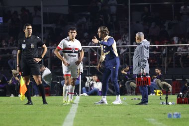 SAO PAULO, (SP) 02 / 06 / 2024-FOOTBALL / CHAMPIONSHIP / MATCH- Koç Luis Zubeldia, Brezilya Şampiyonası için geçerli olan Sao Pulo ve Cruzeiro arasında oynanan karşılaşmada, bu Pazar, 02,.
