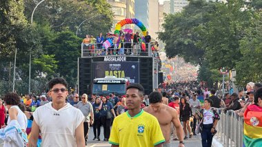 Sao Paulo (SP), Brezilya 06 / 02 / 2024 - 28. Sao Paulo LGBT + Onur Yürüyüşü, bu Pazar, 2 Haziran 2024. 