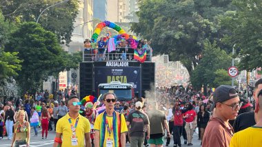 Sao Paulo (SP), Brezilya 06 / 02 / 2024 - 28. Sao Paulo LGBT + Onur Yürüyüşü, bu Pazar, 2 Haziran 2024. 