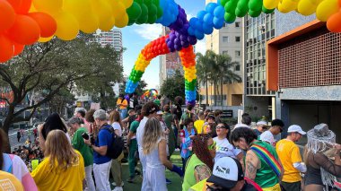 Sao Paulo (SP), Brezilya 06 / 02 / 2024 - 28. Sao Paulo LGBT + Onur Yürüyüşü, bu Pazar, 2 Haziran 2024. 