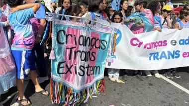 Sao Paulo (SP), Brezilya 06 / 02 / 2024 - 28. Sao Paulo LGBT + Onur Yürüyüşü, bu Pazar, 2 Haziran 2024. 