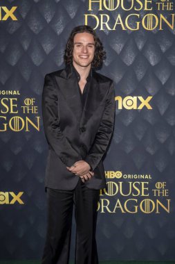 NEW YORK, New York - 3 Haziran 2024 'te Harry Collett, House Of The Dragon' un New York 'taki Manhattan Center' daki Hammerstein Balo Salonu 'ndaki 2. sezonunun prömiyerinde.