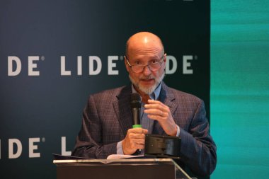 SAO PAULO (SP), 06 / 04 / 2024 - Roberto Klabin (LIDE Sustentabilidade), yetkilileri, uzmanları ve iş adamlarını bir araya getiren Çevre Semineri (LIDE EGS Ambiental) sırasında. 