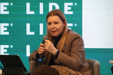 SAO PAULO (SP), 06 / 04 / 2024 - Sylvia Coutinho (Latin Amerika 'da Banco UBS CEO' su), yetkilileri, uzmanları ve iş adamlarını bir araya getiren Çevre Semineri (LIDE EGS Ambiental) sırasında. 