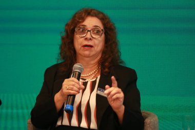 SAO PAULO (SP), 06 / 04 / 2024 - Biyolog Neiva Guedes (Instituto Arara Azul), Çevre Semineri (LIDE EGS Ambiental) sırasında Brezilya 'yı güç ortamı olarak tartışmak üzere yetkililer, uzmanlar ve iş adamlarını bir araya getirdi. 